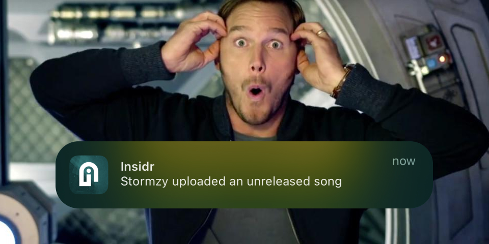 "Stormzy uploaded an unreleased song" - Insidr Music notifications using Supabase & OneSignal